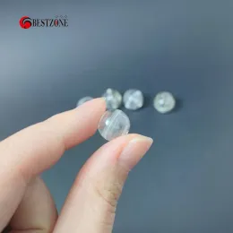 50pcs/Los 10,7 mm Sehr kleiner Mini Tiny 0,42 Zoll Mini klar transrot Blau Plastikkapsel Spielzeug runder Kugel Eierschalenbehälter