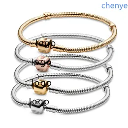 925 Sterling Silver, New Fashionable Women's S925 sterling silver round cylindrical bare body buckle snake bone bracelet, A Special Gift for Women