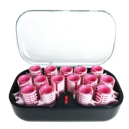 110-220V Plug 15pcs Electric Hair Perm Rods Curler Roller 30mm Clips Clamp Curlers Rollers Styling Tool