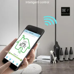 WiFi Smart Thermostat, Electric Floor Heat Water/Gas Boiler Temperatur Remote Controller för hemtemperaturkontroller