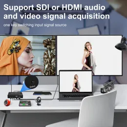 SDI HDMI para USB3.0 CAPUTA DE AUDIO DE AUDIO DE VÍDEO 1080P60HZ com SDI Loopout Usb3.0 Recorder para SDI Camera Medical PC Live Streaming ao vivo