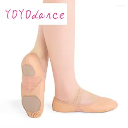 Dans Ayakkabıları Nefes Alabilir Zapatos de Mujer Zapatillas Bale Sapatos Dansa Pembe Adulto Chaussures Fear Femmes Geniune Baile Düz Kadınlar