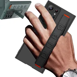 GKK Finger Hand Grip Band Riemengurthülle für Samsung Galaxy S22 S23 S24 Ultra Plus Elastic Bandabdeckung