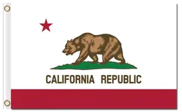 Urzędowe flagi Ameryki State Nation z dwoma przelotkami 100d poliester California Republic Flags7784610