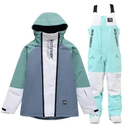 2022 새로운 고급 스키 재킷 남자 여자 겨울 턱받이 스키 바지 방수 슈퍼 따뜻한 스노우 보드 재킷 또는 바지 스노우 재킷 의상 의상