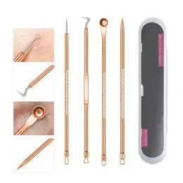 4st Acne Blackhead Comedone Black Spot Pimple Blemish Remover Skin Care Women Beauty Acne Treatment Pore Cleanser Needle Hook