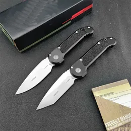 Micro Ludt Gen III Folding Knife D2 Drop Point/Tanto Blade Aluminium Black Handtag Auto Pocket Knife Outdoor Camping Hunting EDC Tools