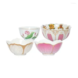 Декоративные фигурки Керамическая лотосная чаша посвящена алтарю и маленькой воде восемь благоприятных вещей в температуре
