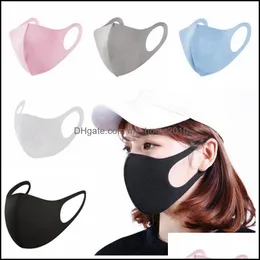 Cicling Caps maschere US Stock Accessori Nobadionali Anti Dust Face Mouth er PM2.5 Maschera Respiratore a prova di polvere ADT BASSI RIUSABLE OTML4