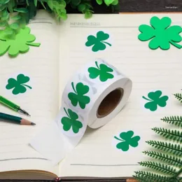 Window Stickers Roll Round Sticker For Easter St. Patrick Lucky Green Clover Pendant Holiday Gift Decoration Animal Style