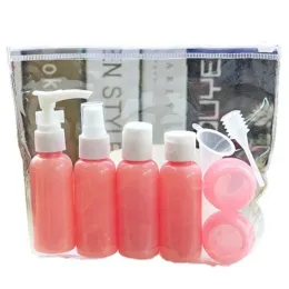 2024 PORTABLE Travel Refillable Empty Bottle Set Essence Shampoo Dusch Gel Container kan spraya lotionflaskan för reseflaskuppsättning