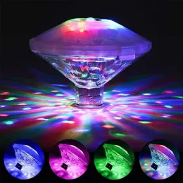 LED Schwimmbad Leuchte Unterwasser -Disco -Leuchten wasserdichte RGB -Tauchlampe für Baby Bath Party Outdoor Teichdekoration