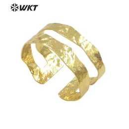 Wtb654 wkt estilo simples bronze amarelo 18k ouro banhado ajustável women jóias suprimentos acessórios 240507