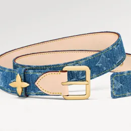 Luxury Designer Womens Belt Flowergram Ardillon 30mm belt M8477W gold silver Buckle classical Blue Belts Waistband Ceinture Needle Buckle Genuine Leather belt
