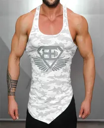 Inżynierowie ciała kamuflaż kulturystyka Men039s Tank Top Fitness Stringer Stringer Casual Vest t Shirts