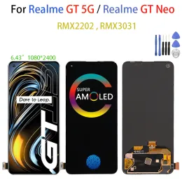 Оригинальный AMOLED для Oppo Realme GT 5G / GT NEO RMX2202 RMX3031 PANTALLA ЖК -дисплей дисплей сенсорный экран Дигитизатор Сборка сборка