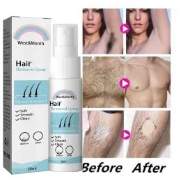 Permanente Haarentfernungsspray Schmerzloses Haarentferner für Damen Achselhöhlen Beine Arme Haarwachstum Inhibitor Depilatory Body Creme Pflege