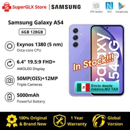 2023 Neues Samsung Galaxy A54 6 GB RAM 128 GB ROM EXYNOS 1380 OCTA CORE 6.4 "FHD+ Super Amoled Triple 50 MP Kamera 5000mAh Samsung A54