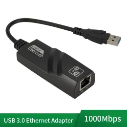 1000Mbps USB3.0 Wired USB para RJ45 LAN Ethernet Adapter Network para laptop para PC