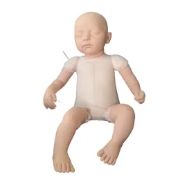 19inch unvollendete wiedergeborene Babypuppen -Kit Jamie unbemalte Puppenteile mit Stoffkörper handgefertigt DIY Spielzeugfigur