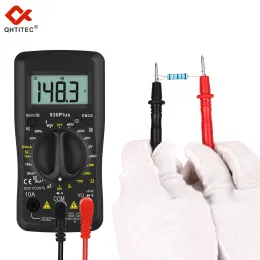 QHTITEC 830PLUS Digital Multimeter AC DC Amperemeter Voltmeter Ohm Spannungstester Handheld LCD Backlight Tragbares Messgerät Multimetro
