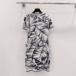 Ly Womens Shirt Kleid Luxusbrand Kleid Designer Summer Kleid Damen Strickwege Jersey Kleid für Frauen Blumenwolle Kleidung
