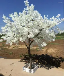 Dekorative Blumen weiße große Simulation Kirschbaum Wünschen sich falsch