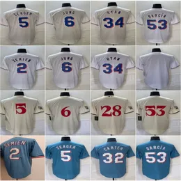 48 Jacob deGrom City Baseball Jersey Max Scherzer Corey Seager Jonah Heim Adolis Garcia Marcus Semien Josh Jung Evan Carter Nolan Ryan Blue White Cream Grey Stitched