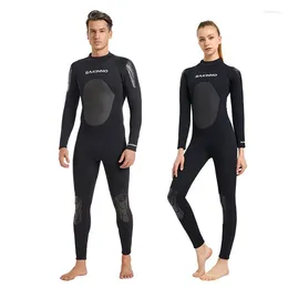Costumi da bagno femminile 3 mm wetsuits neoprene per coppie a maniche lunghe in un singolare snorkeling impermeabile uomo caldo uomo da bagno donna