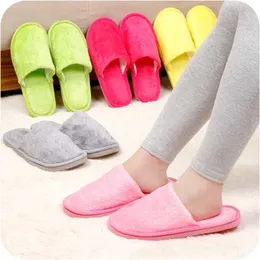 home shoes K Unisex scak kadnlar pelu terlik iftin kapal kaymaz ev slaytlar erkekler pelu ayak Wrap ev pamuk terlikler Q240524