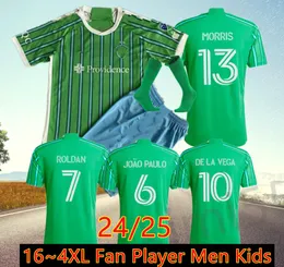 Maglie da calcio di Seattle Sounders 24 25 Raul Ruidiaz Morris Ruidiaz de la Vega Atenco Casa Green Shirt Short Short Uniforms Raul Ruidiaz Roldan Men Bruce Lee