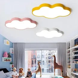 مصابيح السقف كاريكاتير LED ملونة سحابة فاتحة الأطفال ديكور غرفة نوم الدرس الفصول الدراسية القاعة الإضاءة رياض الأطفال
