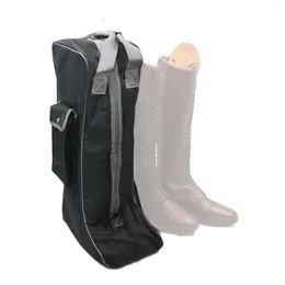 Aufbewahrungstaschen Knight Boot Bag Beutel Professionell tragbarer Equestrian Equipment Organizer Wear Resistant Carry Hülle für lange Stiefel Sport nach Hause