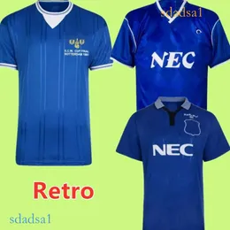 1985 1995 1996 Final Roterdam Ferguson Retro Soccer Jerseys 84 85 86 EFC ECW Cup Ratcliffe Bracewell Reid Gary Lineker Kanchelskis Rideout Vintage Football