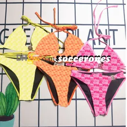 2024 chic women costumi da bagno sexy bikini estate beach club da nuoto da bagno da bagno club stampato costume da bagno a due