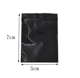 57cm Mini Black Zip Lock Resealable Zipper Bag 500pcslot Self Seal Plastic Package Bag Retail Zipper Grocery Gift Packing Storag3033129