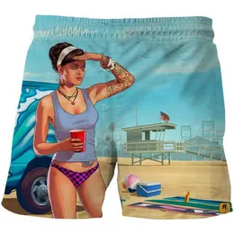 Erkek şort yeni yaz 3d 5 baskılı plaj şortları moda mens şort serin yüzme pantolon unisex toard şort hombre s2452411