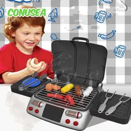 Kök spelar mat barn leksak simulering kök grill tjej pojke elektrisk ugn som låtsas spela matspel rollspel d240527