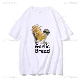 Pane all'aglio quando la tua mamma com hom n maek hte uomini donne magione harajuku graphic vintage migliore alla moda unisex unisex casual maglietta sciolta