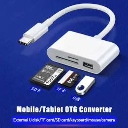 Typ C Micro USB OTG Reader Card Kabel USB 3 w 1 SD/TF Czytnik karty złącza USB transfer danych przesyłanie dysku flash adapter OTG Adapter OTG