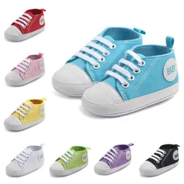 First Walkers Baby Canvas Sports Shoes for Newborns Boys and Girls First Walking Shoes for Infants و Childlers Non Slip Baby Shoes Pre Walkers 0-18m D240525