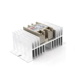 Relè a stato solido monofase SSR 10-40DA DC CONTROLLO AC 3-32V INPU 24-380V 10-40AA Output AC CONTROLLO AC Base relè di alta qualità