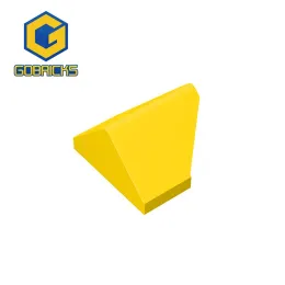 Gobricks 10pcs MOC mattoni 3049 pendenza 45 2x1 per elementi elementi ricambi bricks modello sfuso modello educativo giocattoli di parti ad alta tecnologia