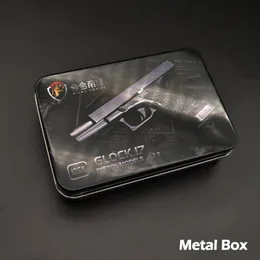 1PCS Miniature Model 1: 3 Glock G17 Parts Bullet / Magazine / Cover / Metal Box Alloy Mini Toy Gun Assories