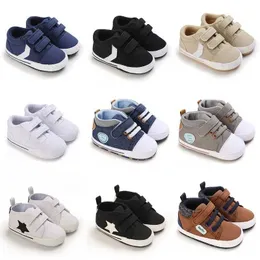 First Walkers New Baby Canvas Sports Shoes Non slip Soft Smooth Baby Boys and Girls Shoes Newborn First Step Walker Baby Unisex Casual Shoes d240525