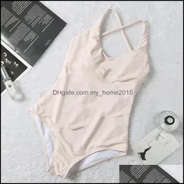 Ternos de uma peça simples de roupas de banho fofas simples push up feminino feminino férias de banho de praia ao ar livre