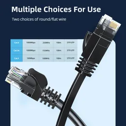 Ethernet Cable Cat6 Gigabit High Speed 1000 Mbit / s Internet Cable RJ45 Abgeschirmtes Netzwerk -LAN -Kabel für Laptop Router PC PS5 4 3 Xbox