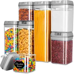 Butelki do przechowywania 800/1200/1900 ml pokarm kuchenny pudełko kuchenne lodówka Makarb Multigrain Transparent Cealed Organizer pojemnik