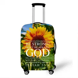 Versetto biblico ti sosterrà elastico copertura protettiva per bagagli 18-32 Accessori per valigie per bagagli resistenti a graffi