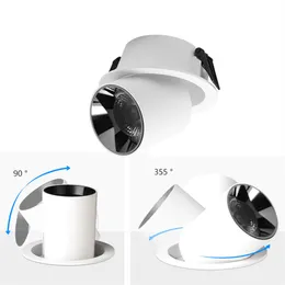 360 ° drehbare Faltung 90 ° LED-Einbaus trahler dimmbar 18W 20W 24W Decken-Down light mit hoher Helligkeit 25W 30W 36W 40W.